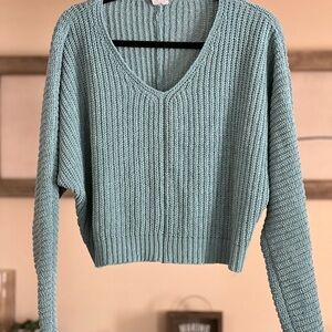 Essentials Women's V-Neck Sweater - XS Teal
